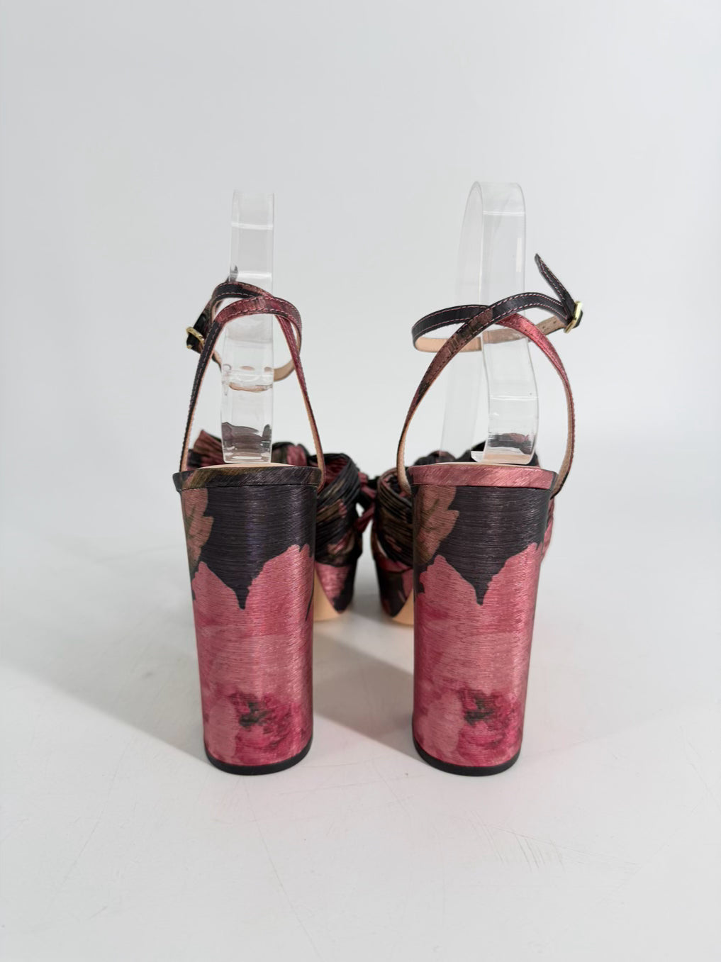 LOEFFLER RANDALL Size 9 Black & Pink Heels