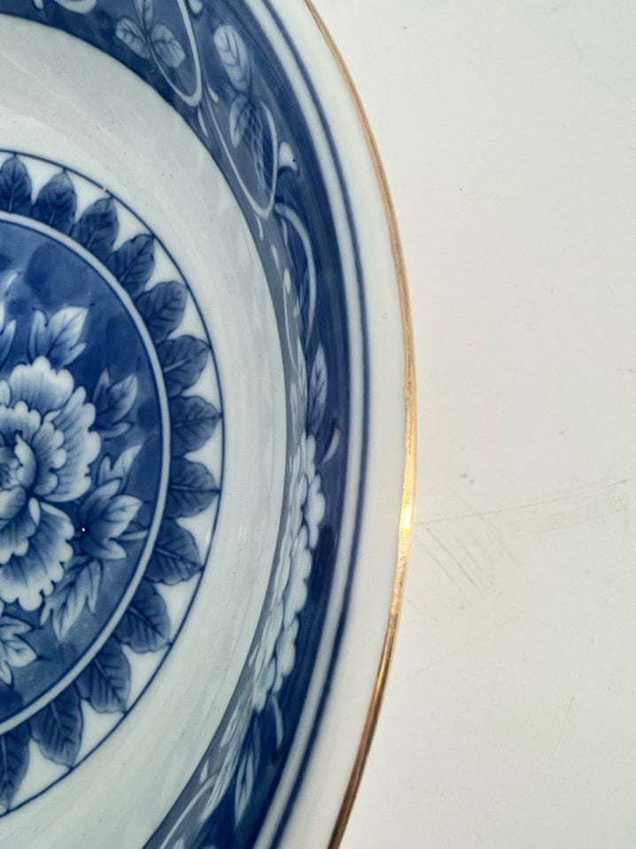 TIFFANY & CO. White & Blue Chinoiserie Bowl