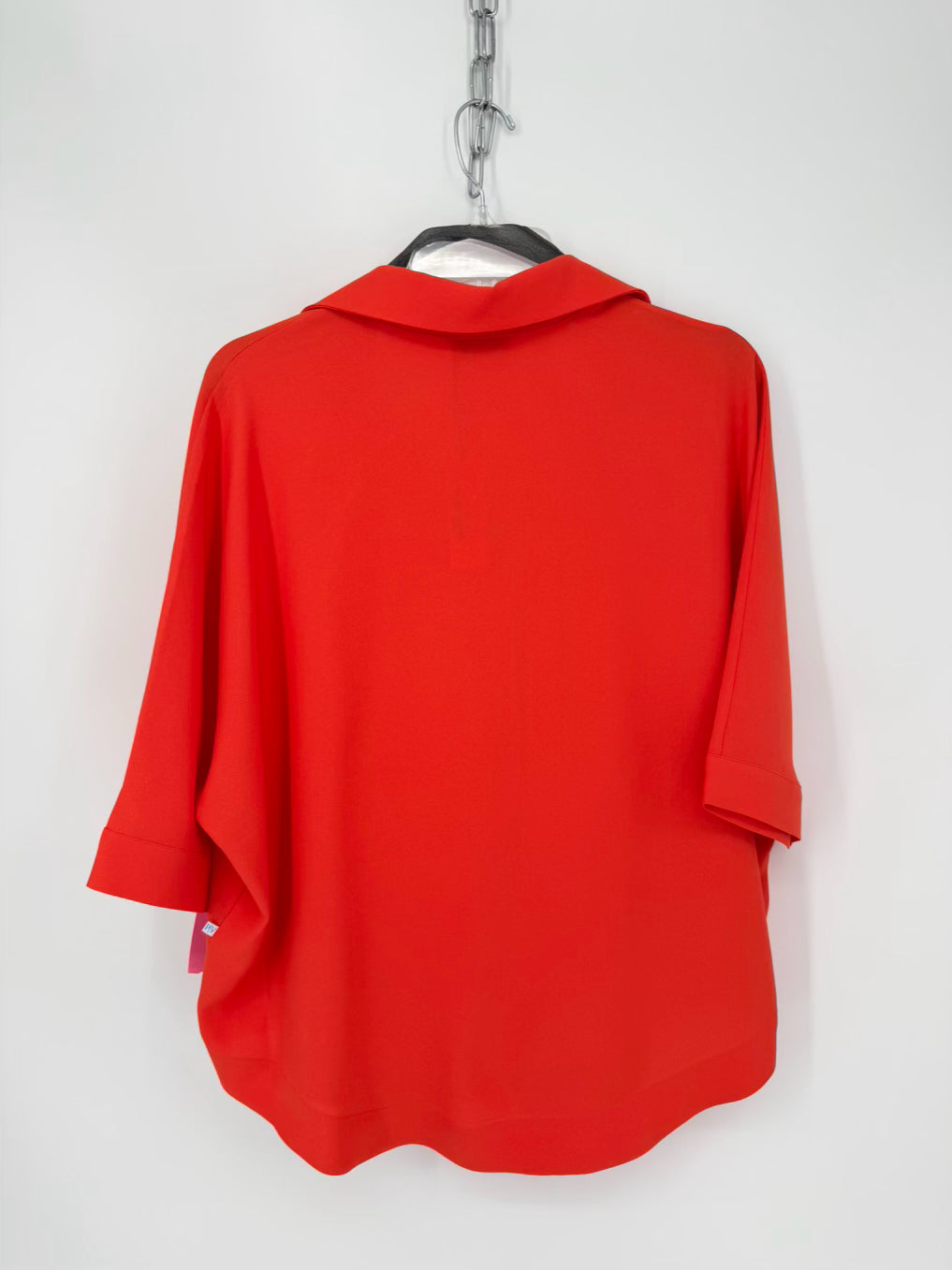 PERLAVERA Size Wmn's O/S Orange Blouse