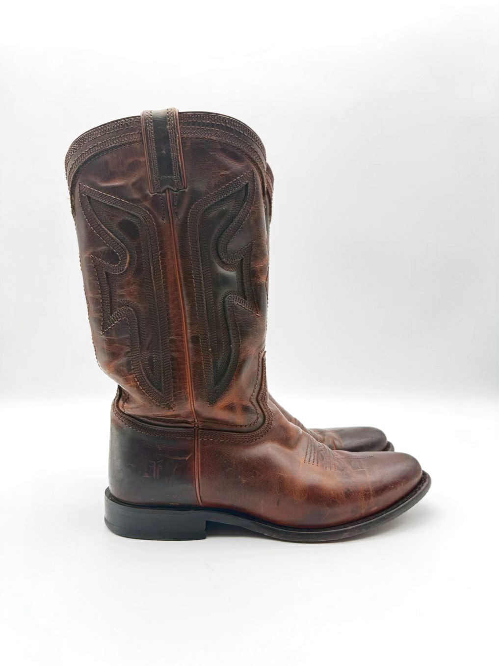 FRYE WMNS Size 8.5 Cognac Leather Western Boots