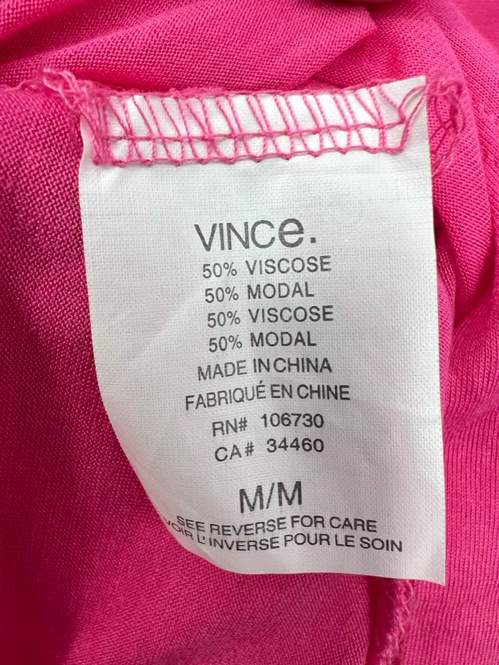 VINCE Size M Pink Tunic NWT