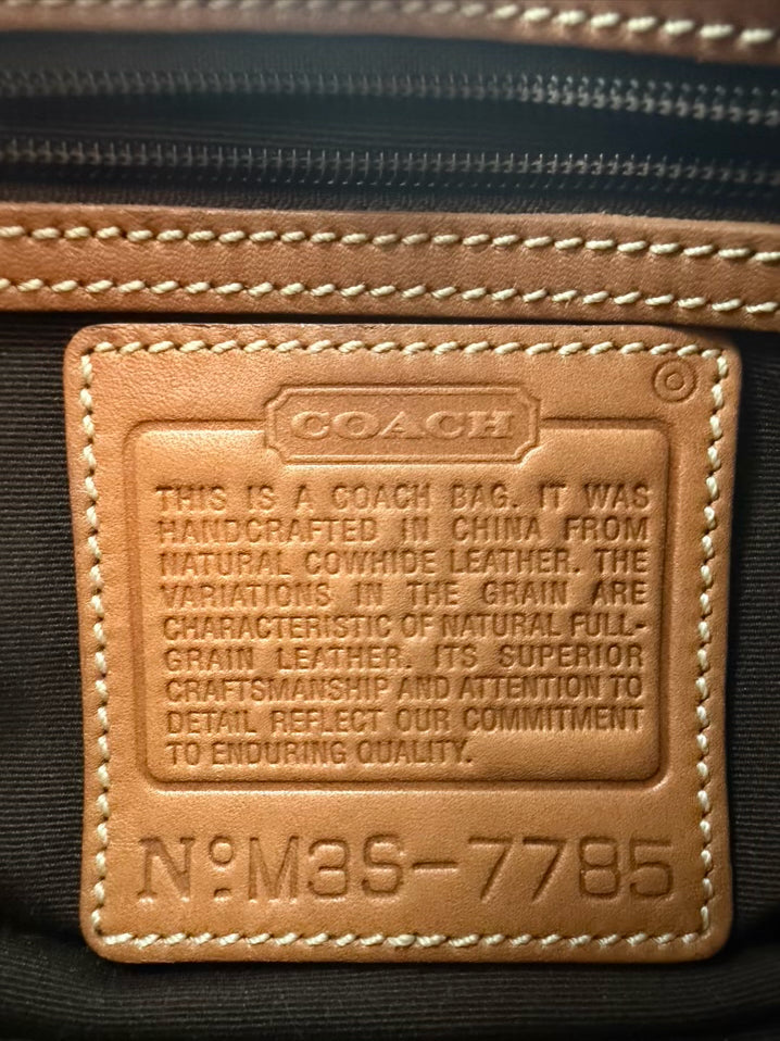 COACH Cognac Leather Purse
