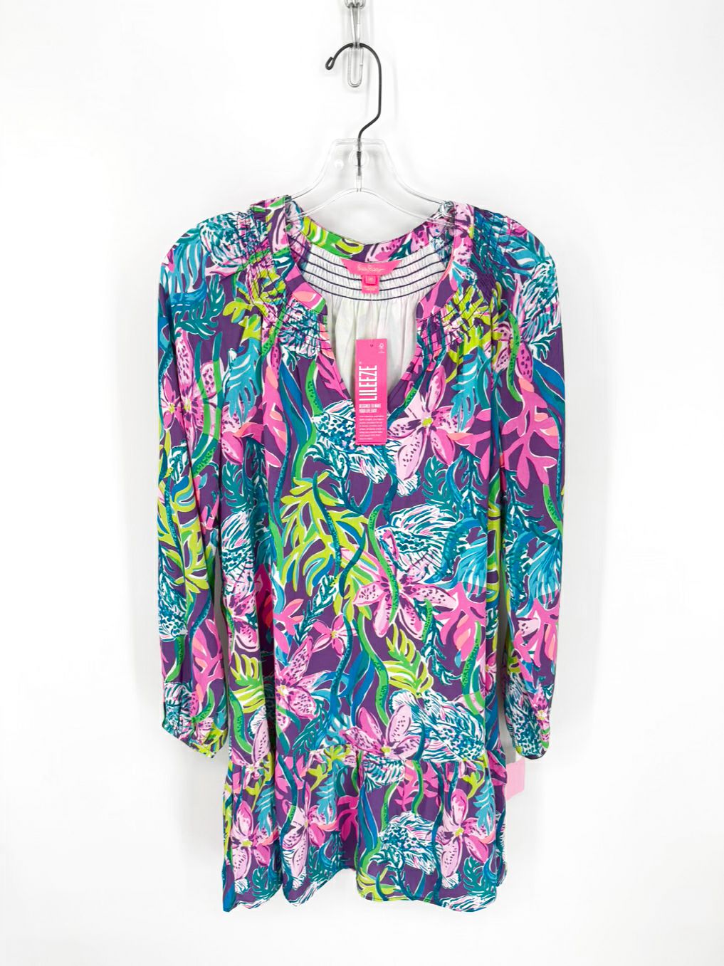 LILLY PULITZER Size M Purple Print Dress NWT