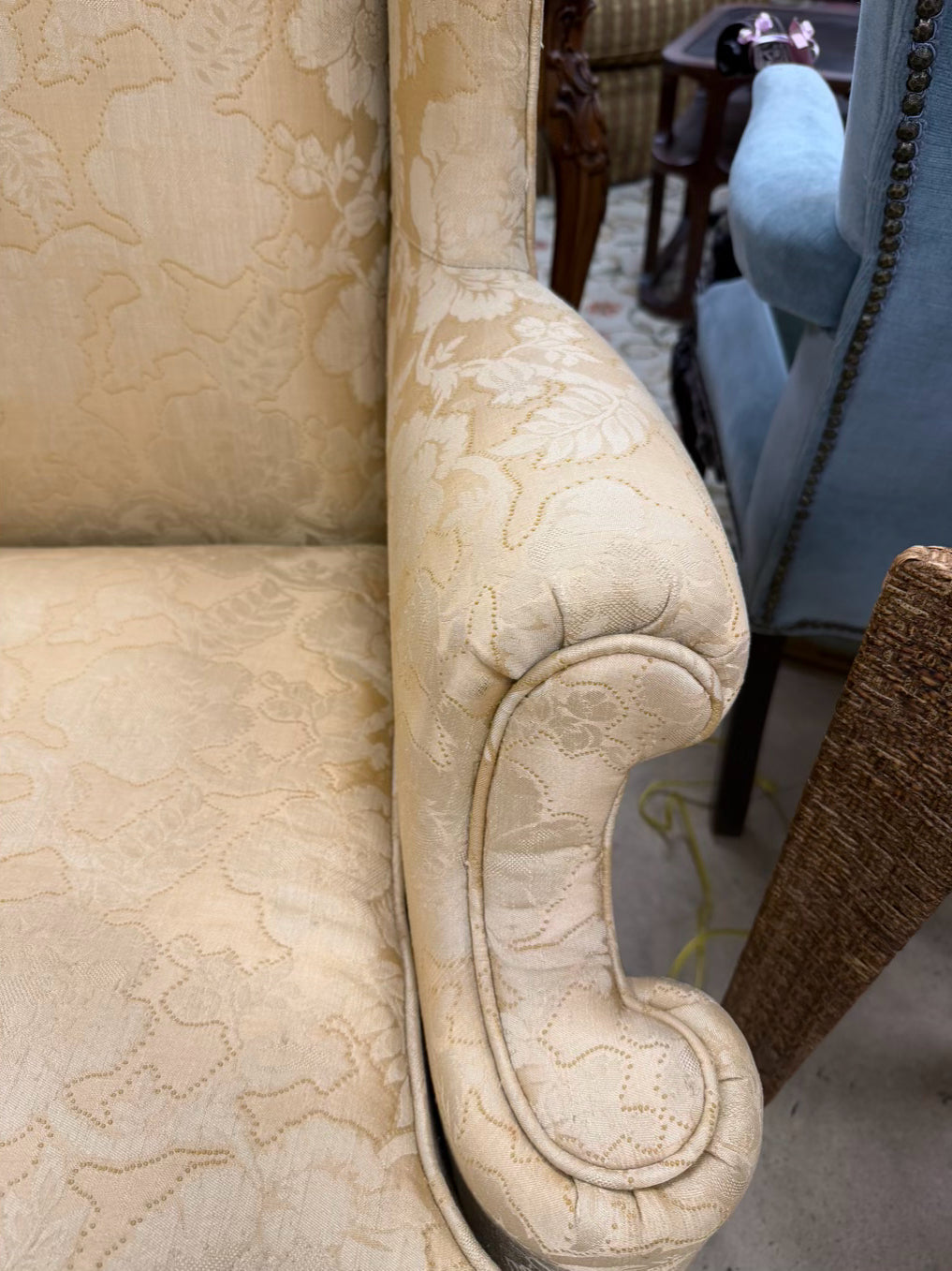 HENREDON Queen Ann Gold Chair