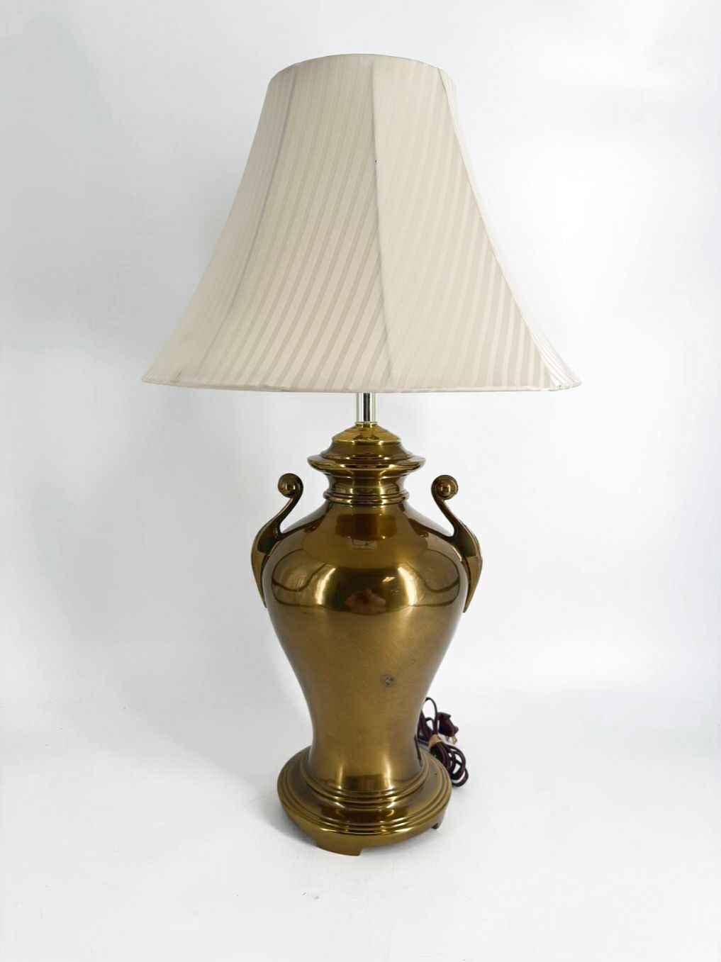 Brass Lamp w/ Cream Shade