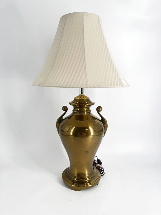 Brass Lamp w/ Cream Shade