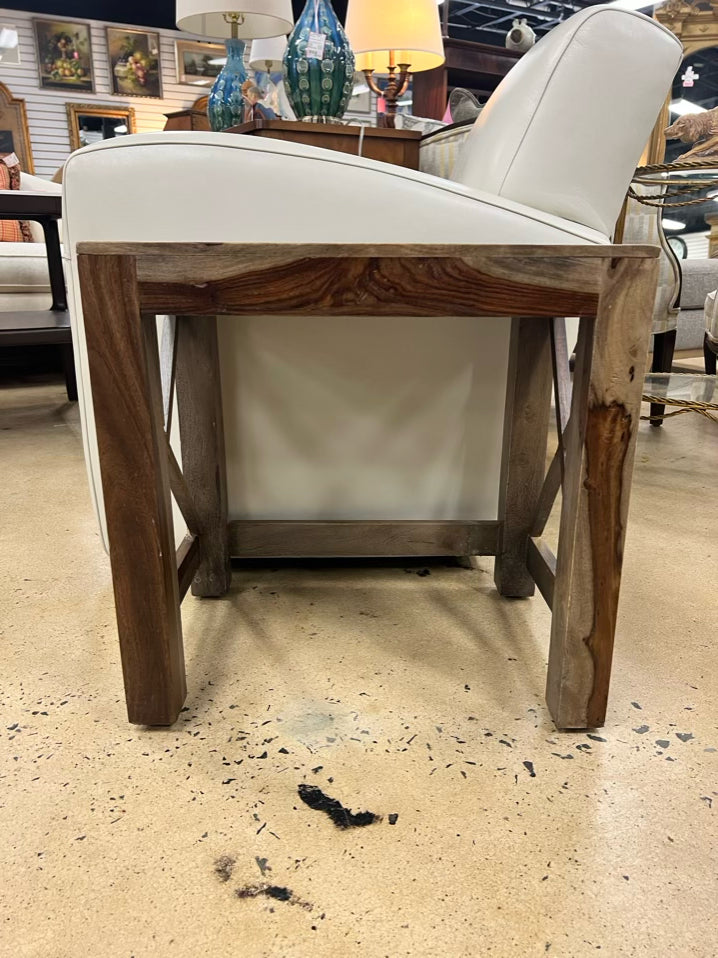 Light & Dark Wood End Table