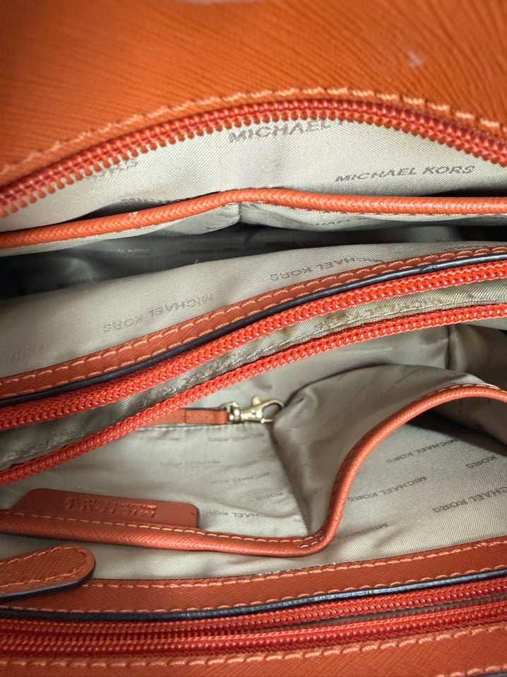 MICHAEL MICHAEL KORS Orange Leather Purse