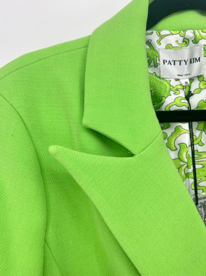 PATTY KIM Size M Lime Blazer NWT
