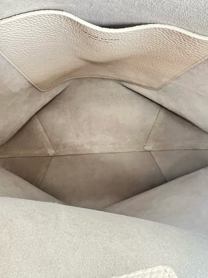 MANSUR GAVRIEL Cream Leather Tote Bag NWT
