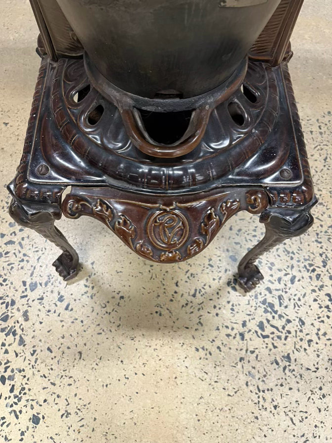 FRENCH Brown Cast Iron Decorative Stove