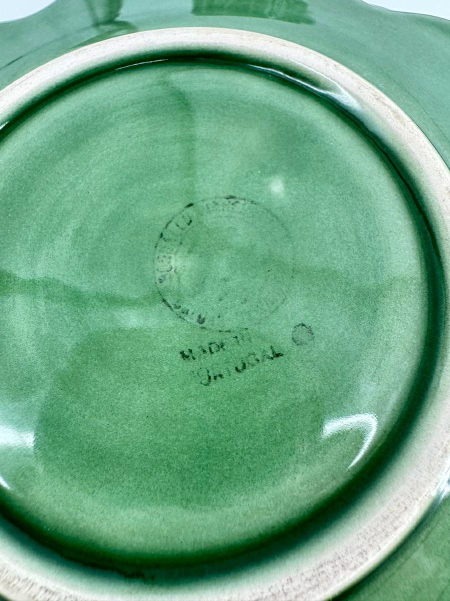 BORDALLO PINHEIRO Green Cabbage Leaf Set of 4 Cups & Saucers