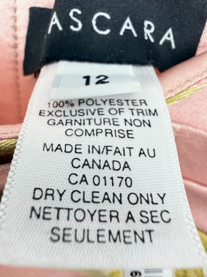 FRASCARA Size 12 Soft Pink Jacquard Dress