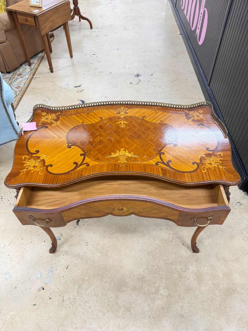 French Ladies Writing Desk w/ Drawer
