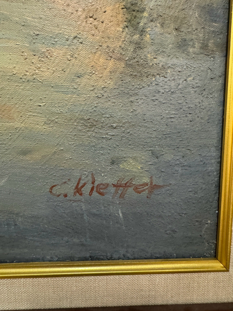 C. KEIFFER "Bustling Boulevard" Painting