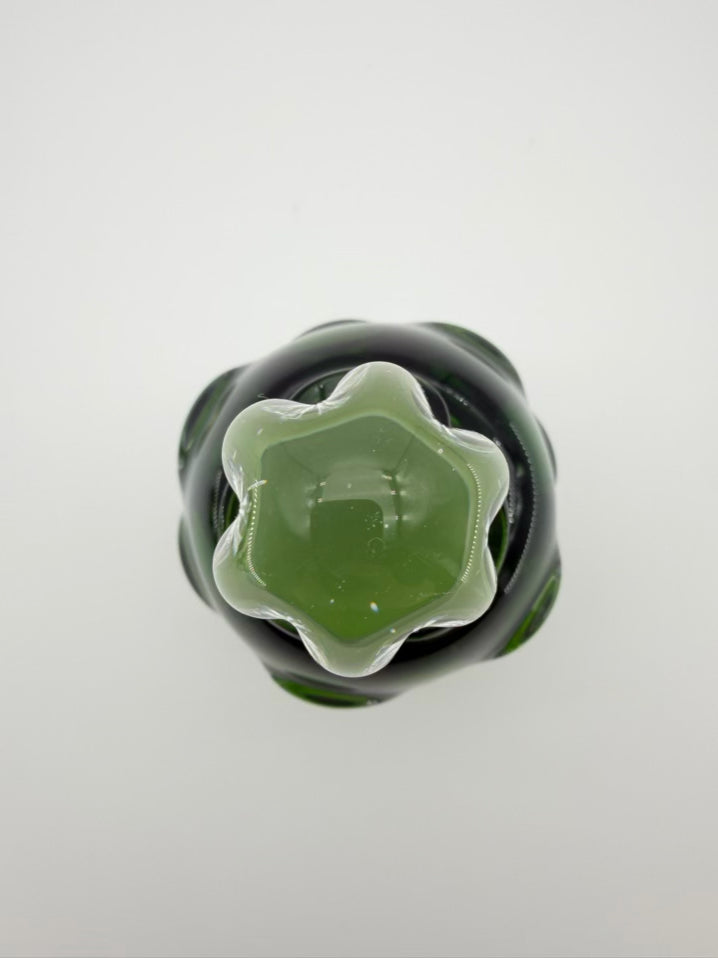 Green Blown Glass Abstract ASEDA Swedish Glassware