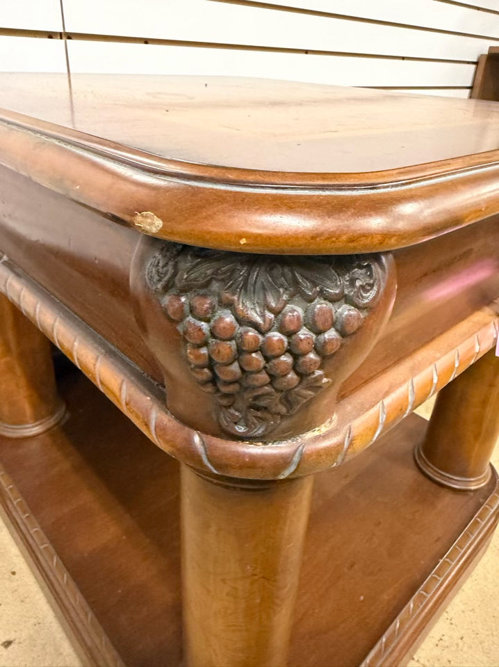ASPEND HOME Medium Wood End Table w/ Drawer