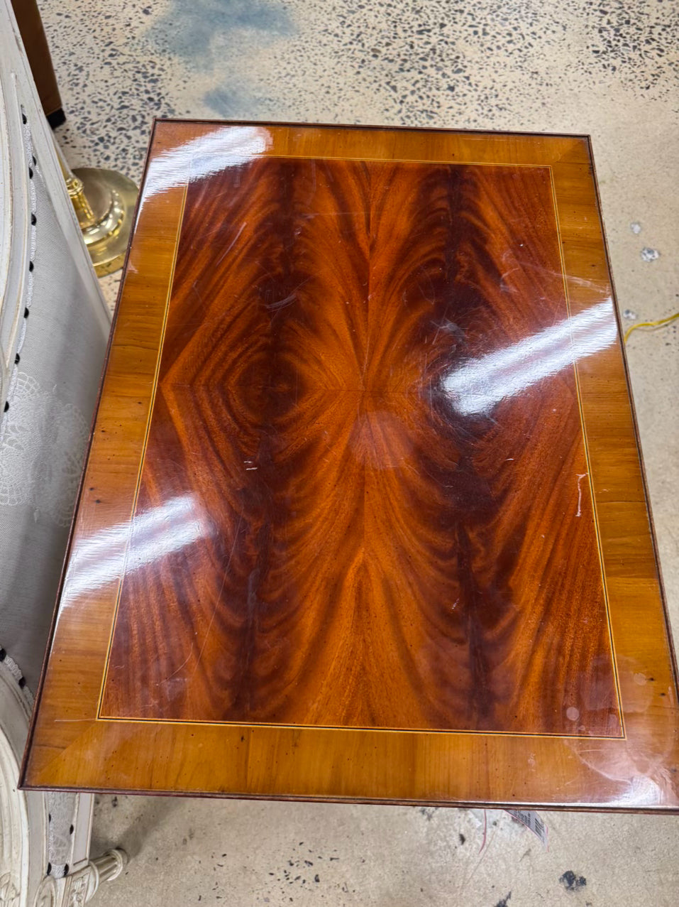 HEKMAN Burled Wood End Table