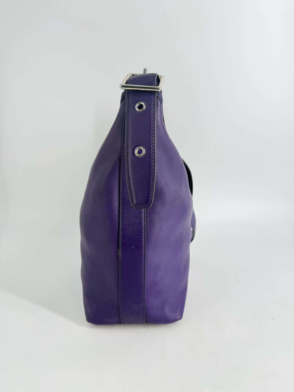 COACH Legacy Eggplant Leather Purse