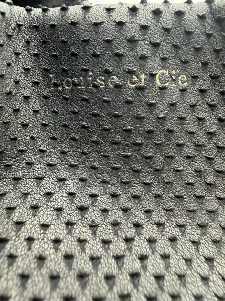 LOUISE ET CIE  Black & White Leather Animal Print Tote Bag NWT