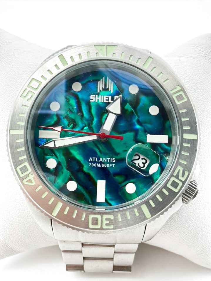 SHIELD ATLANTIS Abalone Stainless Steel Automatic Watch