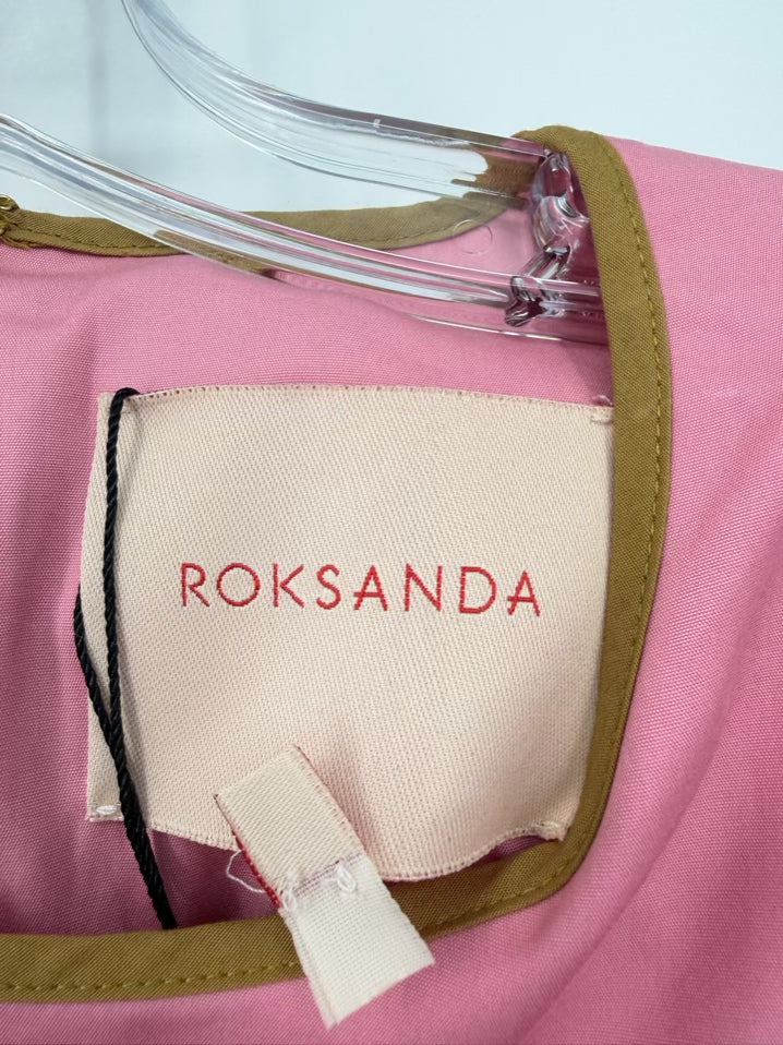 ROKSANDA Size Wmn's 14 Pink Balloon Sleeve Midi-Dress