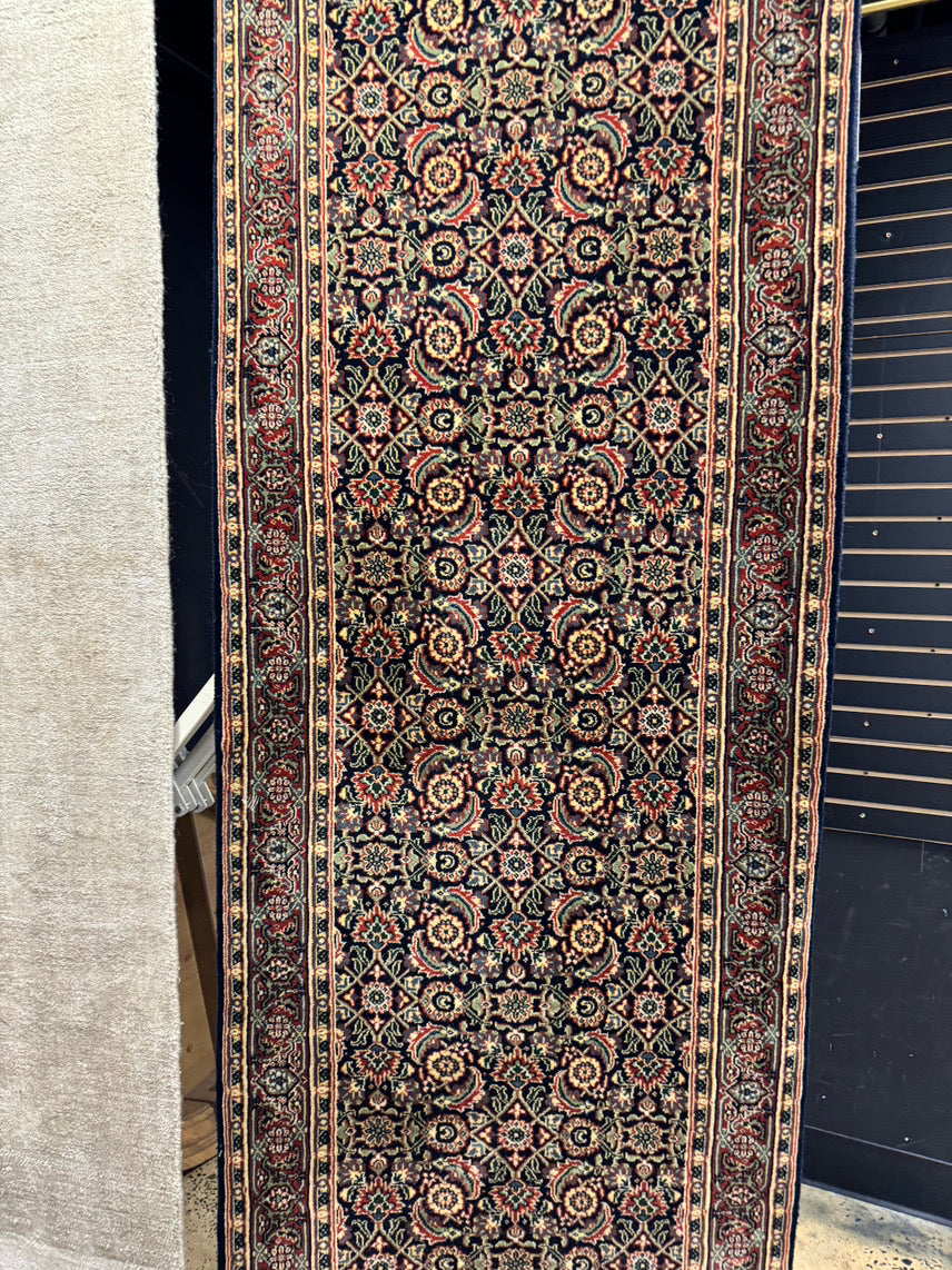Red, Blue & Black Handmade Oriental Runner