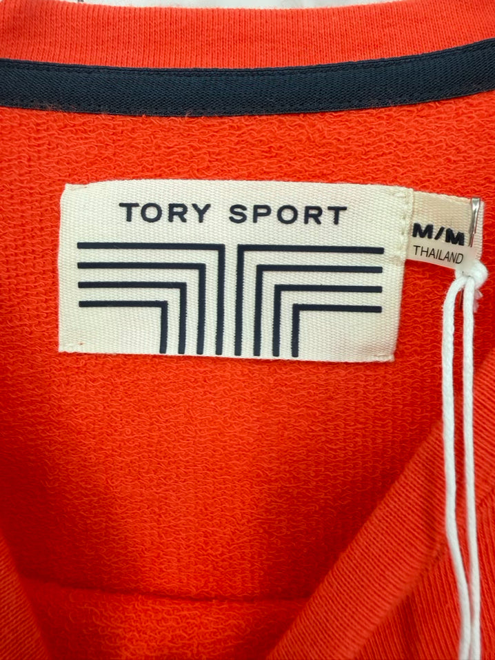 TORY SPORT Size M Orange Pullover NWT