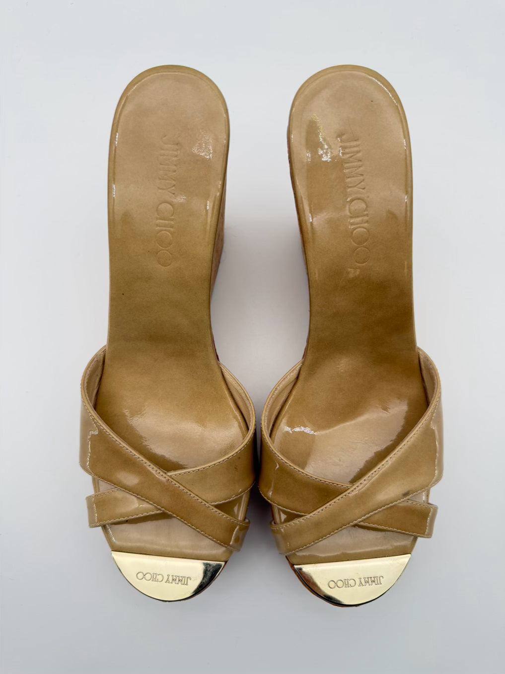 JIMMY CHOO Size WMNS 38 Natural Cork Wedge