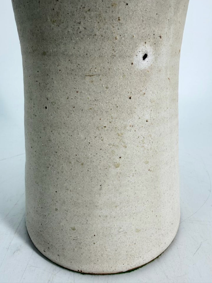 Cream Pottery 2 Piece Mushroom Lamp