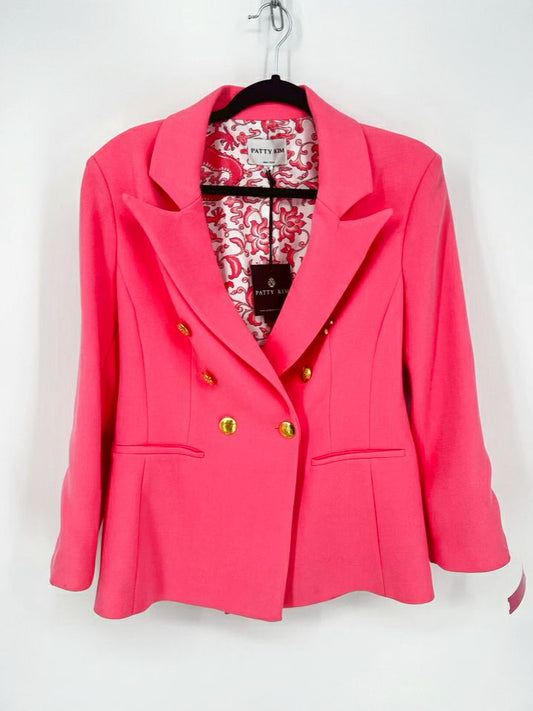 PATTY KIM Size M Coral Blazer NWT