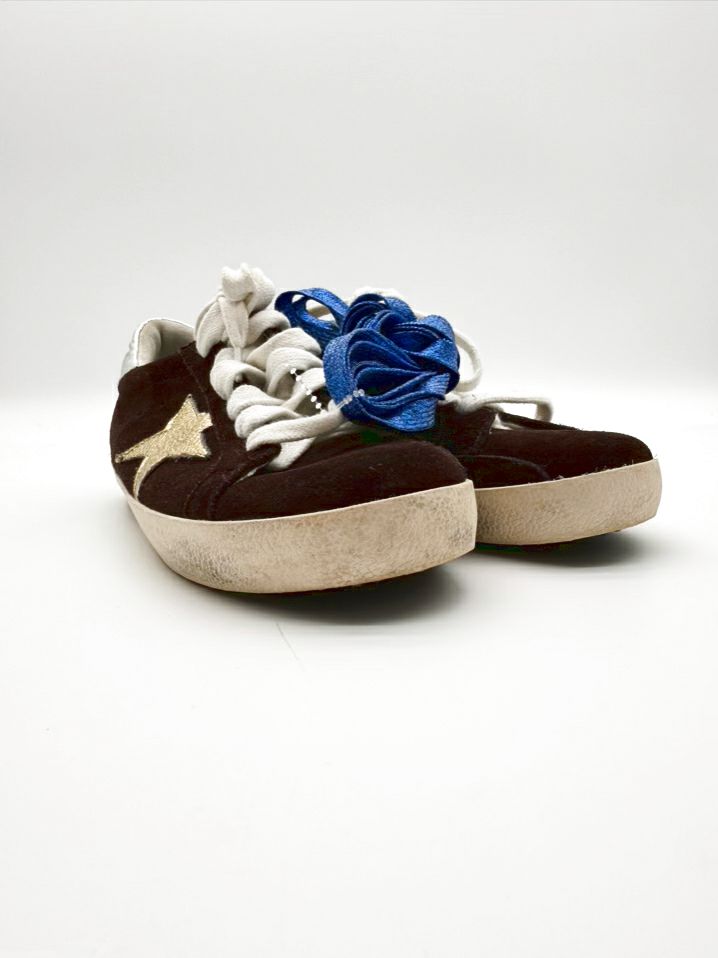 GOLDEN GOOSE WMNS Size 38 Chocolate Casual Shoes w/ Extra Laces