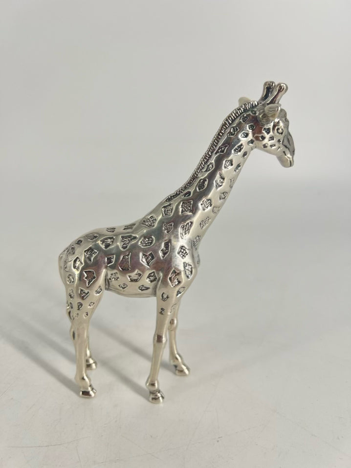 D' ARGENTA Silver STERLING SILVER Giraffe Figurine