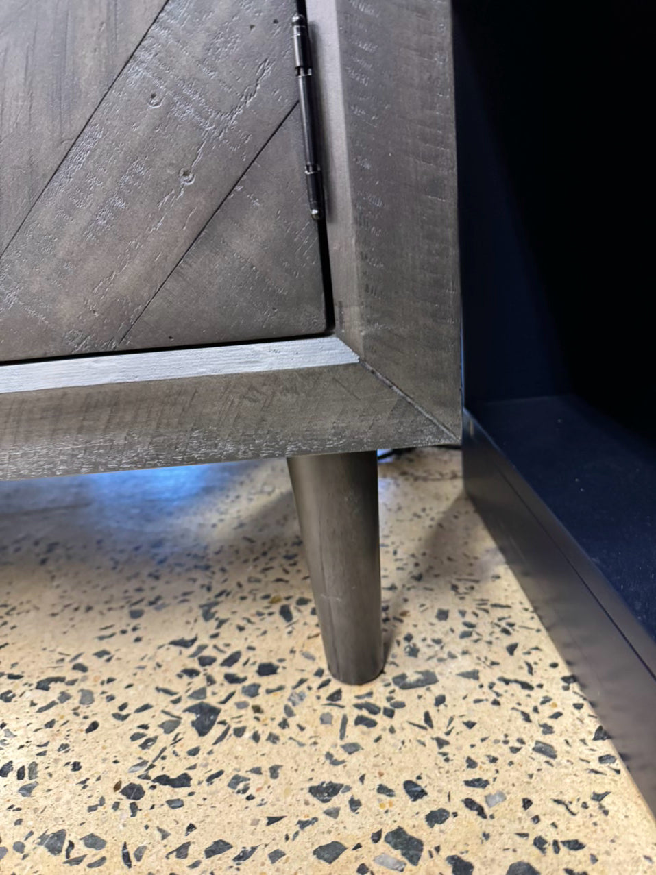 ASHLEY FURNITURE Dark Gray Wood Server