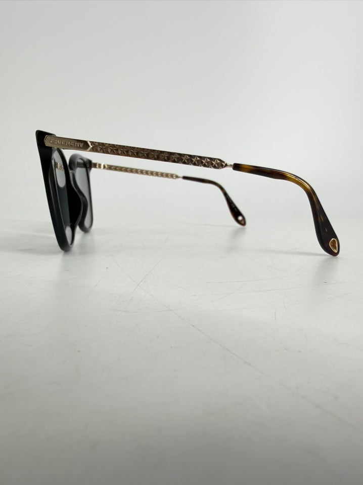 GIVENCHY Black & Gold Sunglasses w/ Case