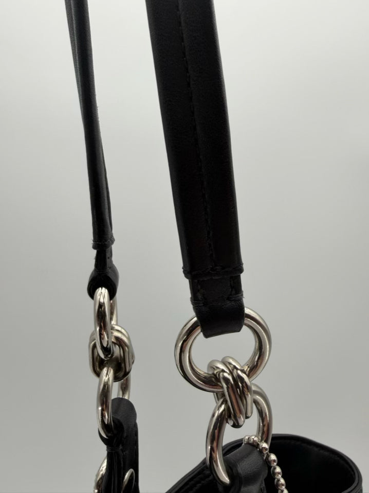 COACH Brooke Black Leather Hobo Bag