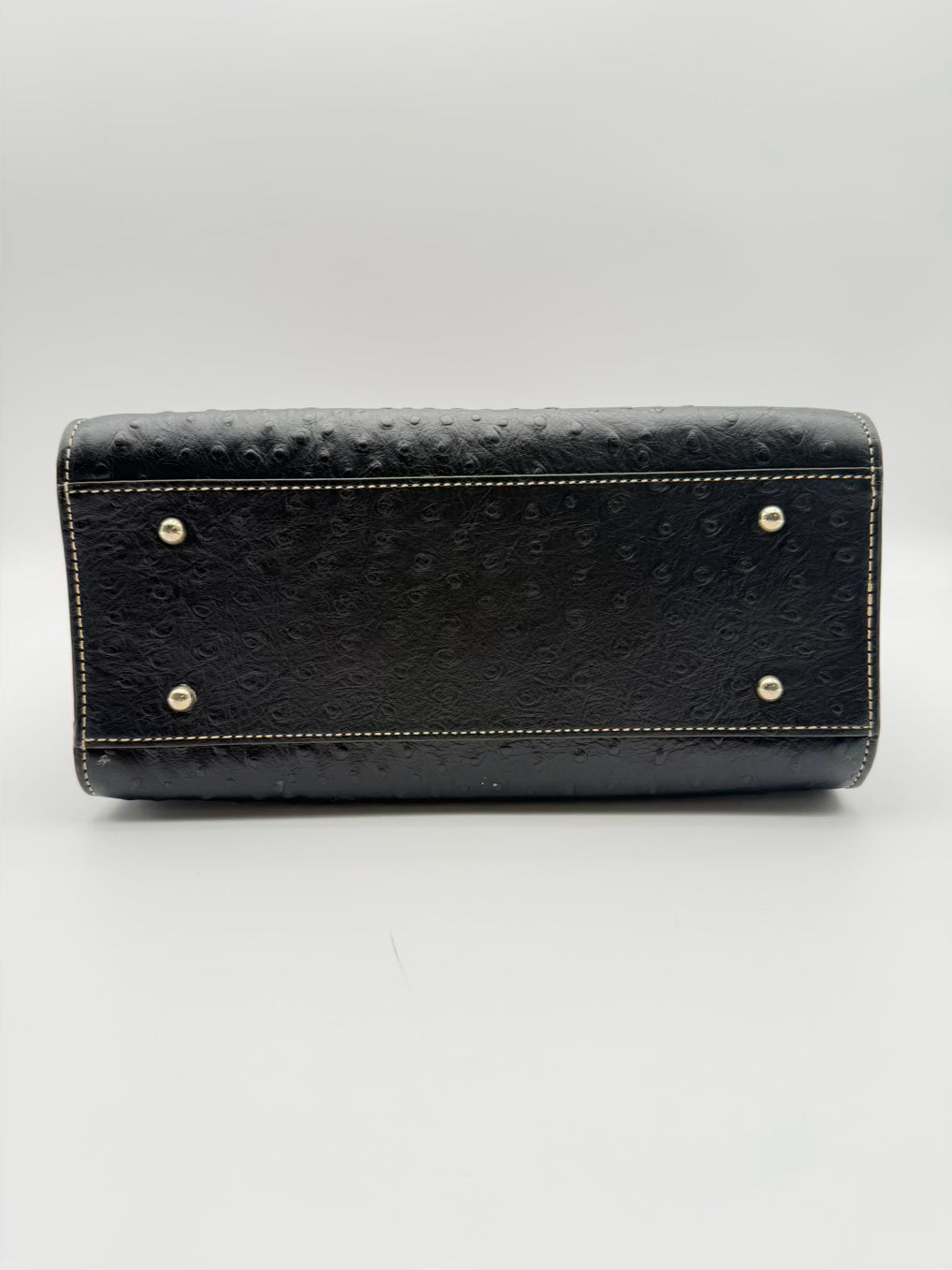 DOONEY & BOURKE Ariel Black & Brown Embossed Satchel