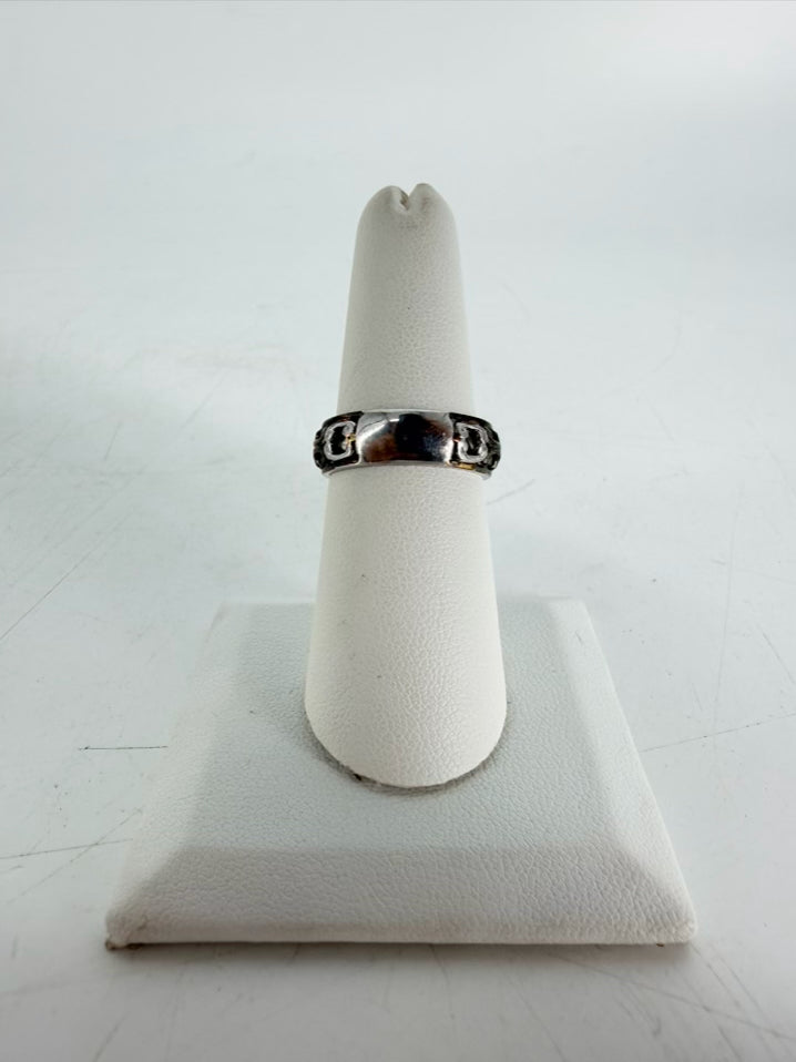 STERLING SILVER Purple Amethyst look Ring