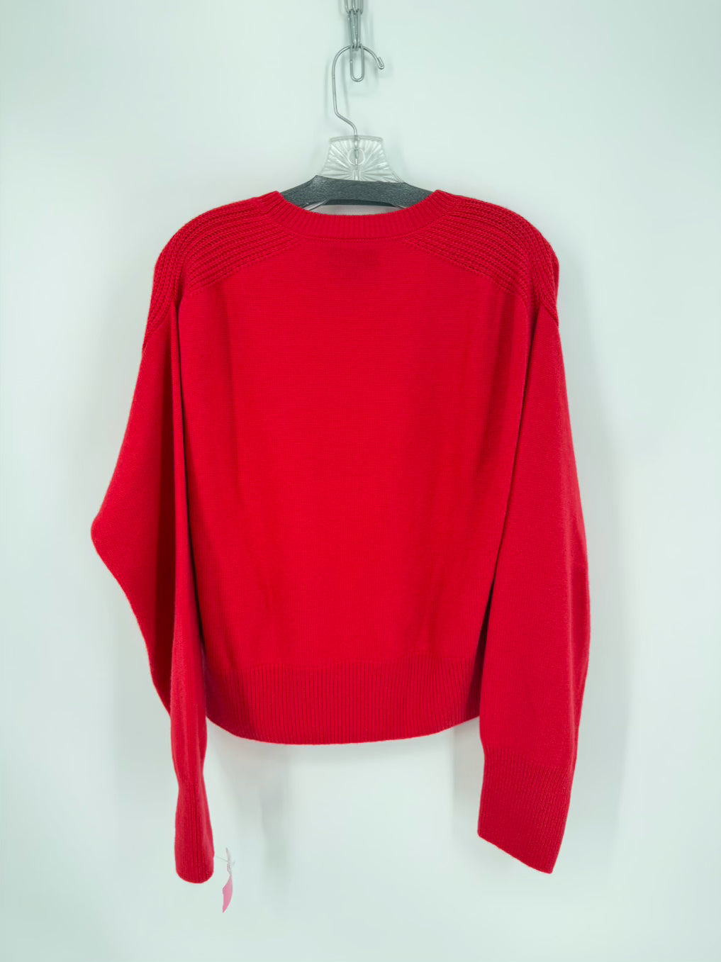 SA SU PHI Wmn's Size 44 Red Cashmere Crew Sweater