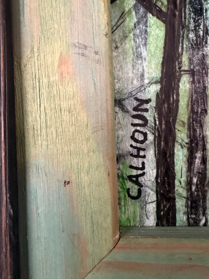 CALHOUN Fall Fruit Painting In Wood Frame