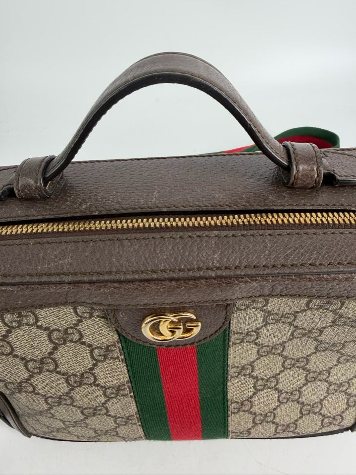 GUCCI Ophidia GG Small Top Handle Shoulder Bag