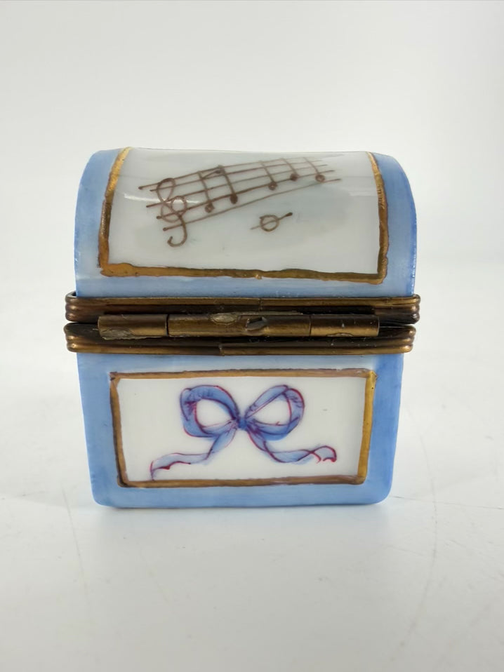 LIMOGES Violin Trunk Style Box w/ 3 Perfumes