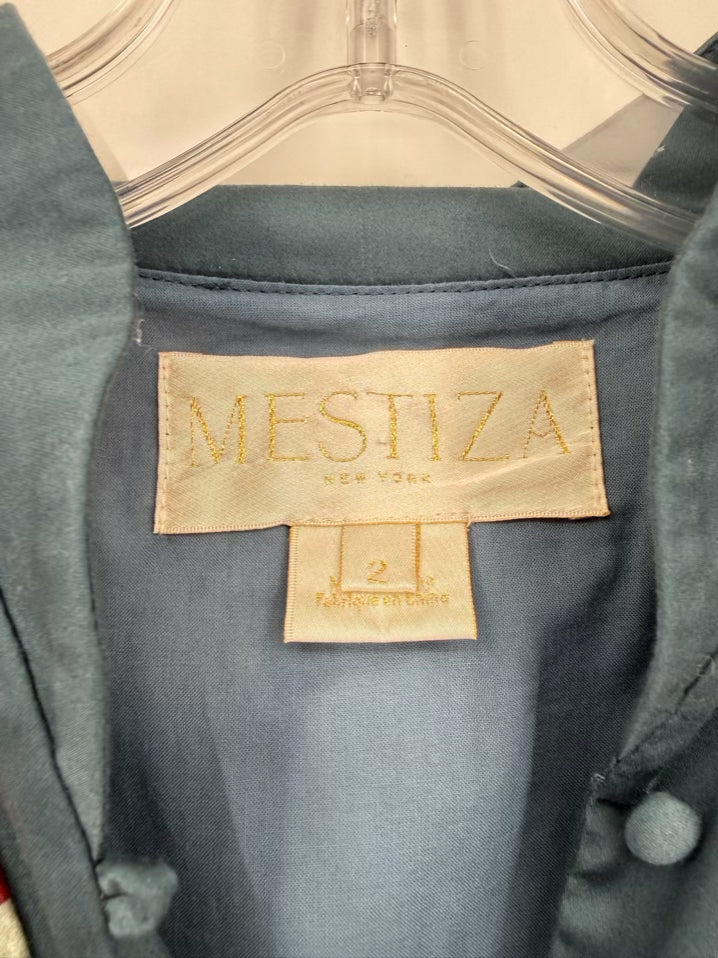 MESTIZA Wmn's Size 2 Ocean Floral Bow Dress