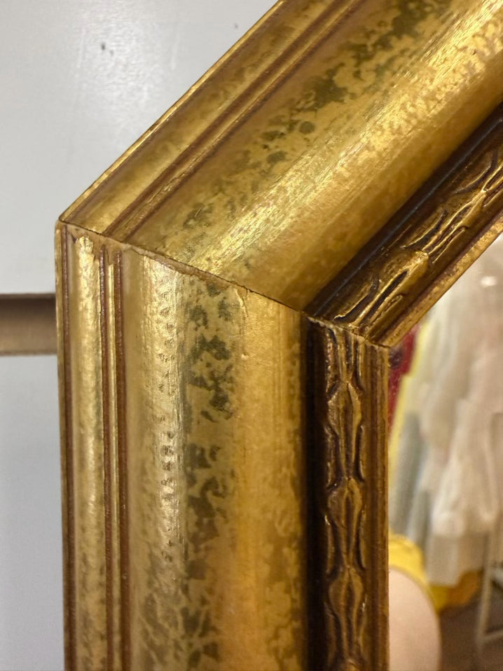 Gold Octagon Beveled Mirror