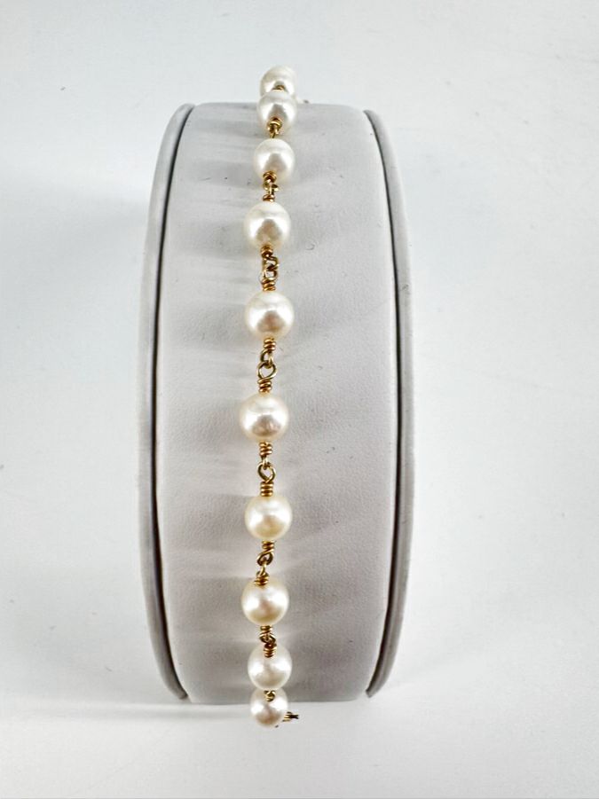 14K Pearl Bracelet