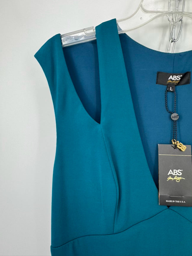 ABS Size L Teal Gown NWT