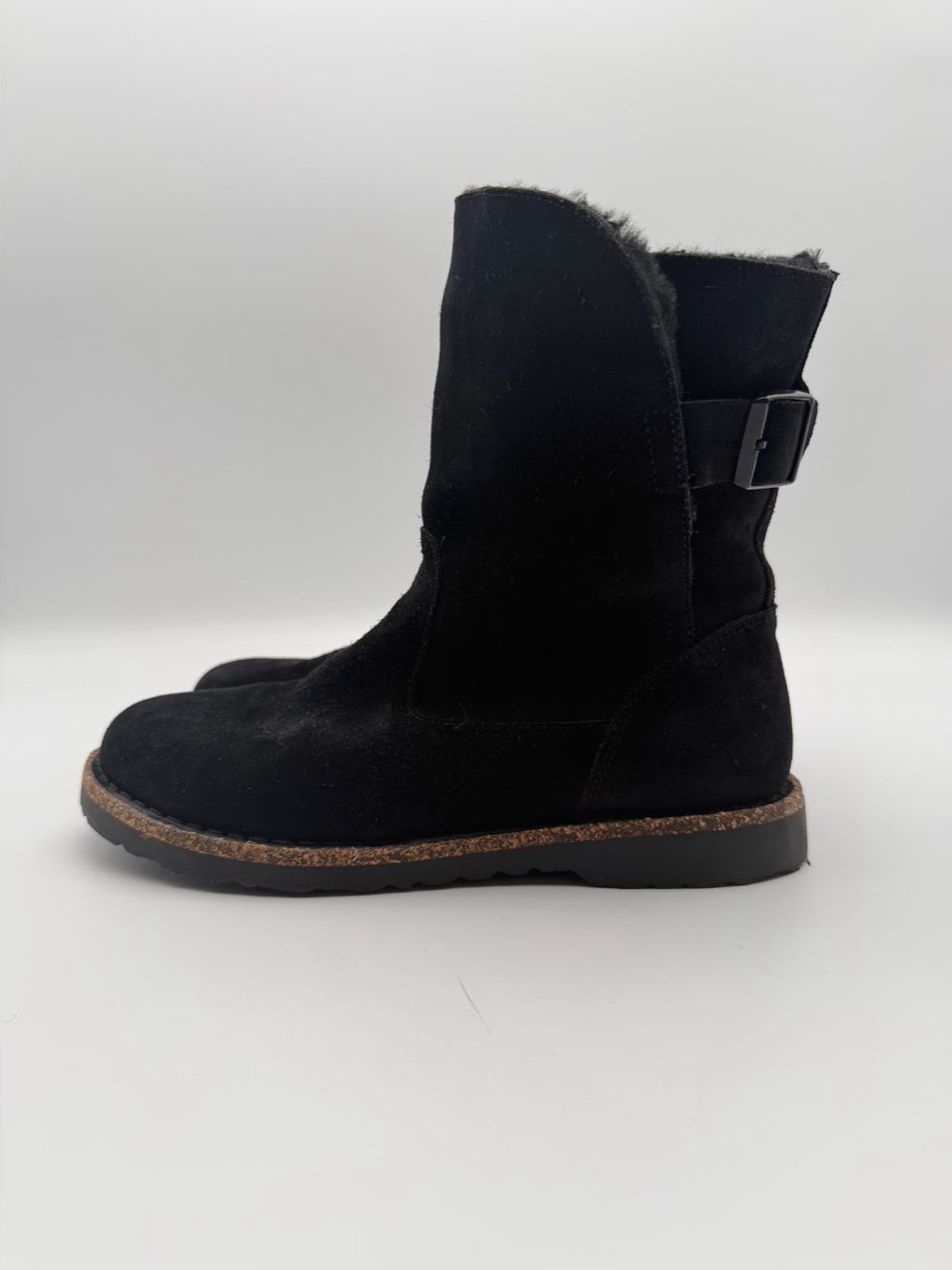 BIRKENSTOCK WMNS Size 39 Black Leather Booties