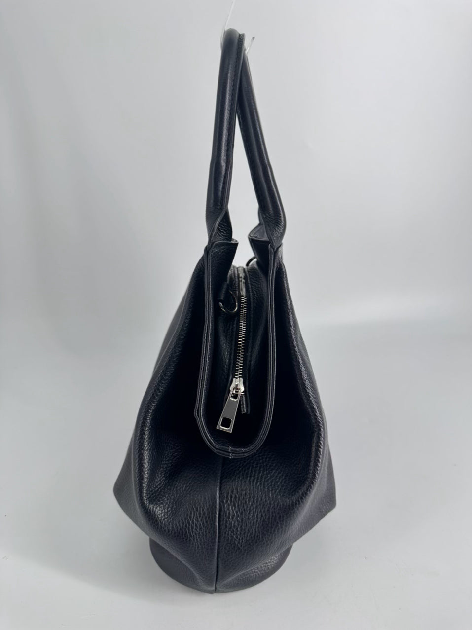 TANO Black Pebbled Leather Purse
