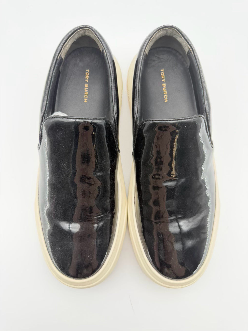 TORY BURCH WMNS Size 9 Black Leather Casual Shoes