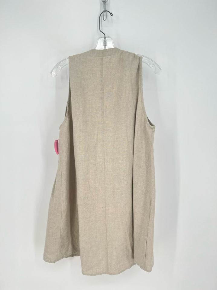 FOG LINEN WORK Size  OSFM Taupe Linen Vest